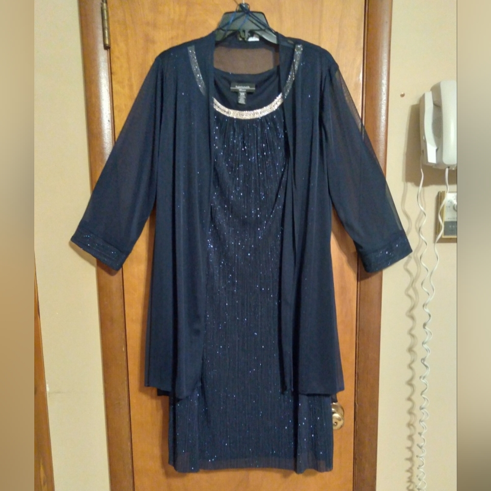 R & M Richards Navy Blue Dress